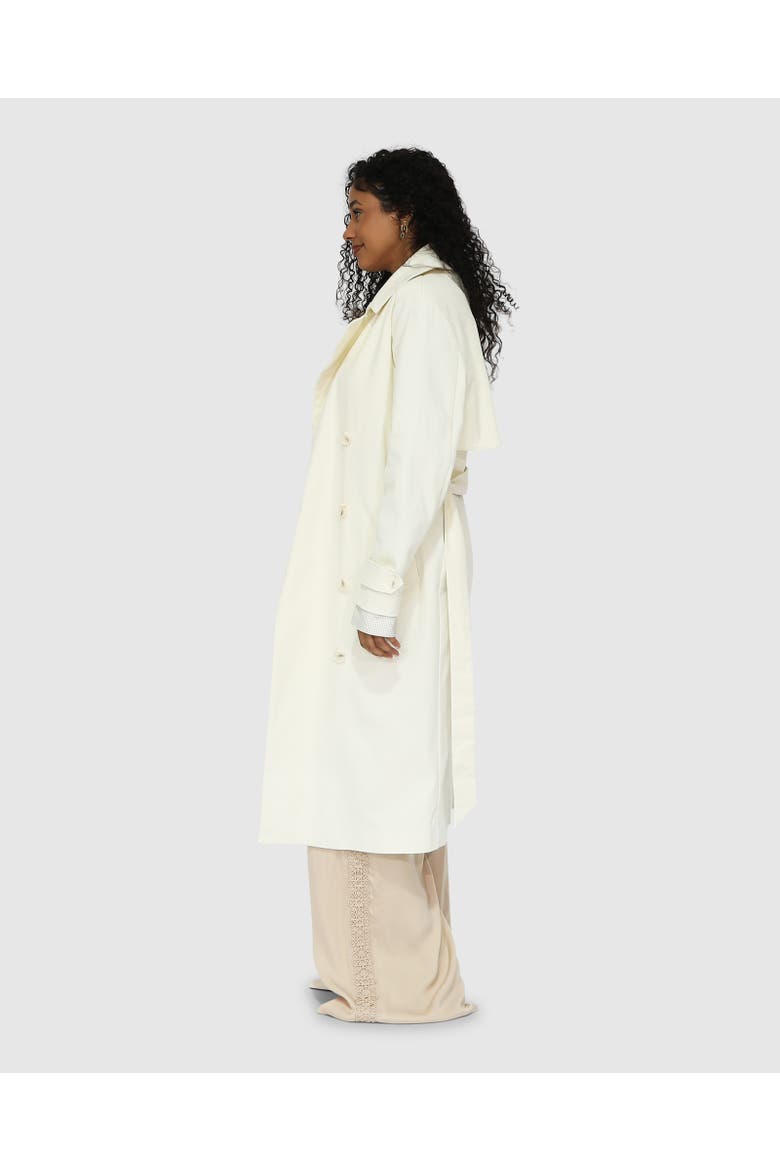 Empirical Trench Coat, Alternate, color, White