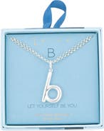 Leith Lowercase Initial Bubble Pendant Necklace