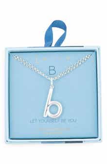 Leith Lowercase Initial Bubble Pendant Necklace