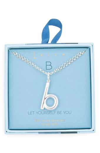 Leith Lowercase Initial Bubble Pendant Necklace