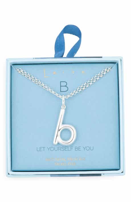 Leith Lowercase Initial Bubble Pendant Necklace