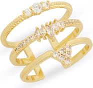 NORDSTROM RACK Cubic Zirconia Caged Band Ring