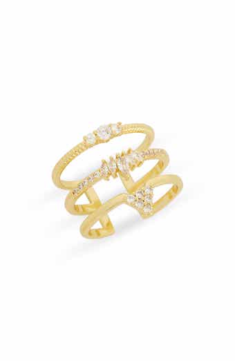 Cubic Zirconia Caged Band Ring