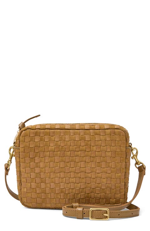 Midi Sac Woven Crossbody Bag