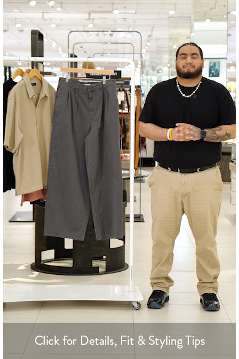 Super Baggy Cotton Twill Wide Leg Pants video