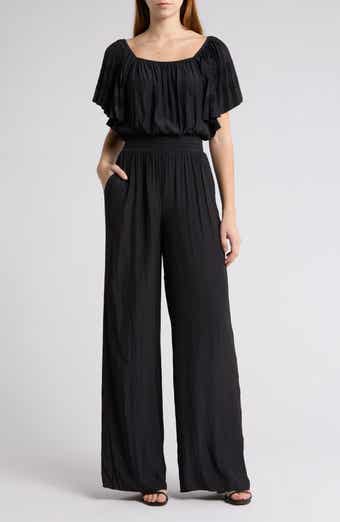 Ramy Brook Tinsley Off the Shoulder Short Sleeve Jumpsuit