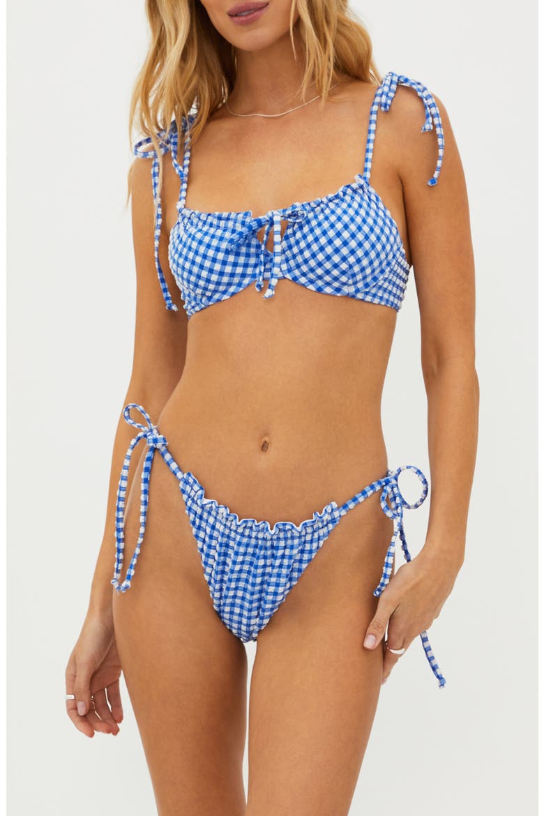Caitlin Bikini Top, Alternate, color, SEASIDE GINGHAM
