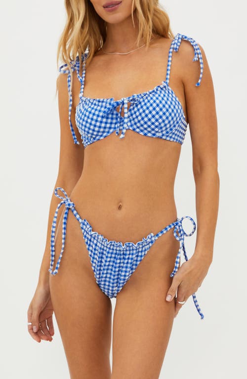 Shop Beach Riot Cara Bikini Bottoms In Seaside Gingham