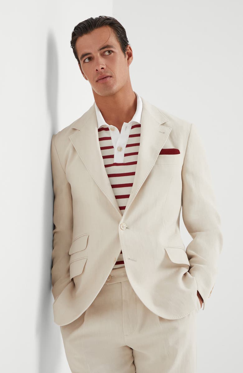 Brunello Cucinelli Deconstructed Cavallo blazer, Alternate, color, 