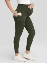 MOTHERHOOD MATERNITY Over the Belly Side Pocket Active Maternity Leggings