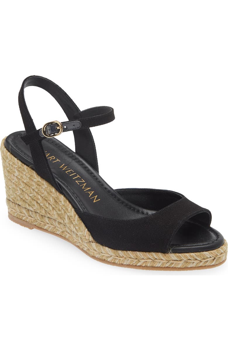 Stuart Weitzman Tia Espadrille Wedge Sandal, Main, color,