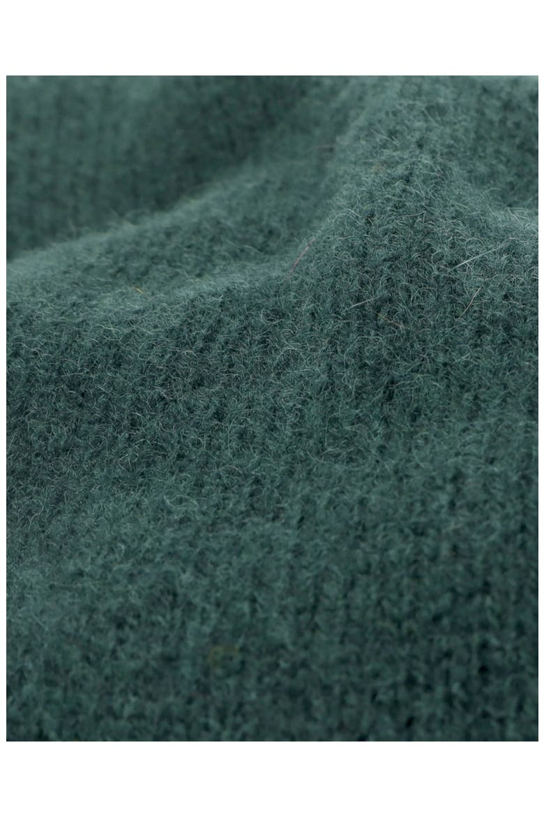 Shetland Crew Neck Sweater, Alternate, color, Forest Green
