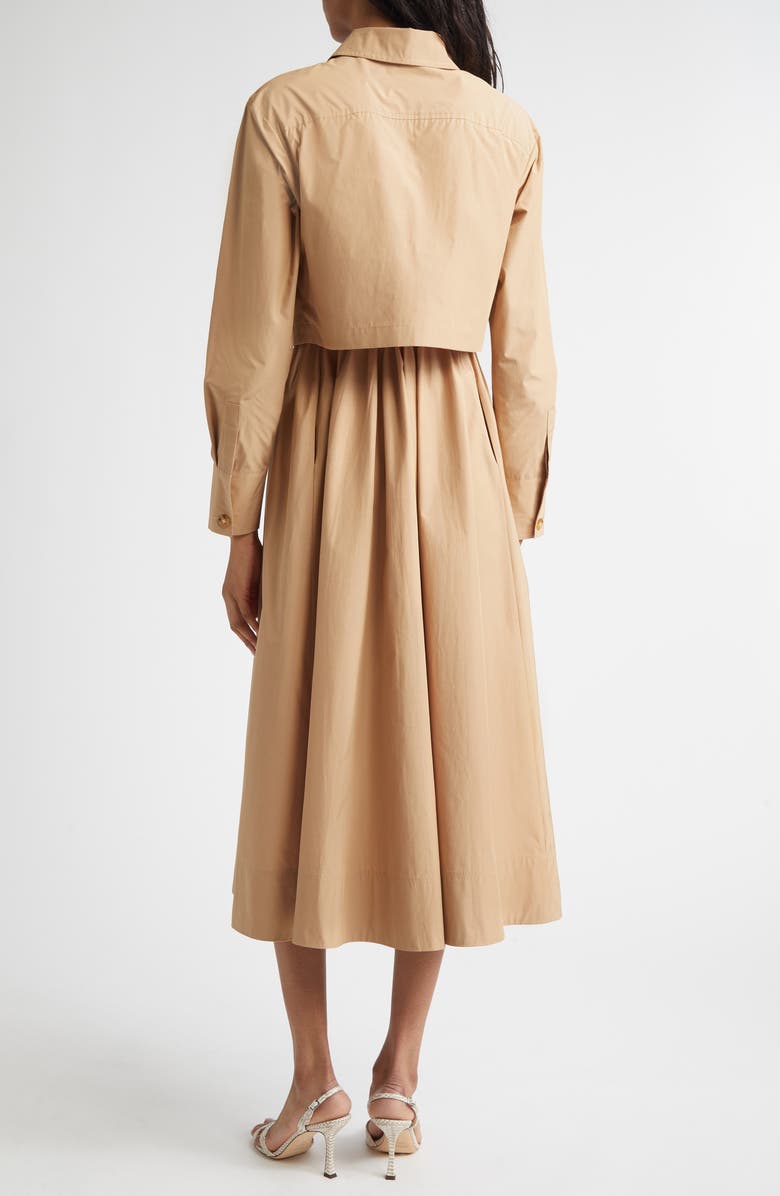 Derek Lam 10 Crosby Janine Long Sleeve Midi Trench Dress, Alternate, color,