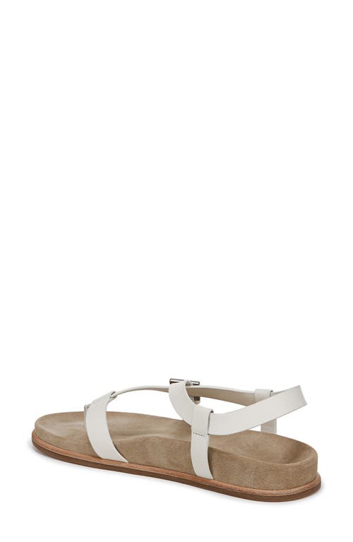 Vince Franca Leather Strappy Sandal In Milk