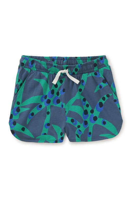 Tea Collection Tie Waist Shorts 2.0 In Spotted Palms