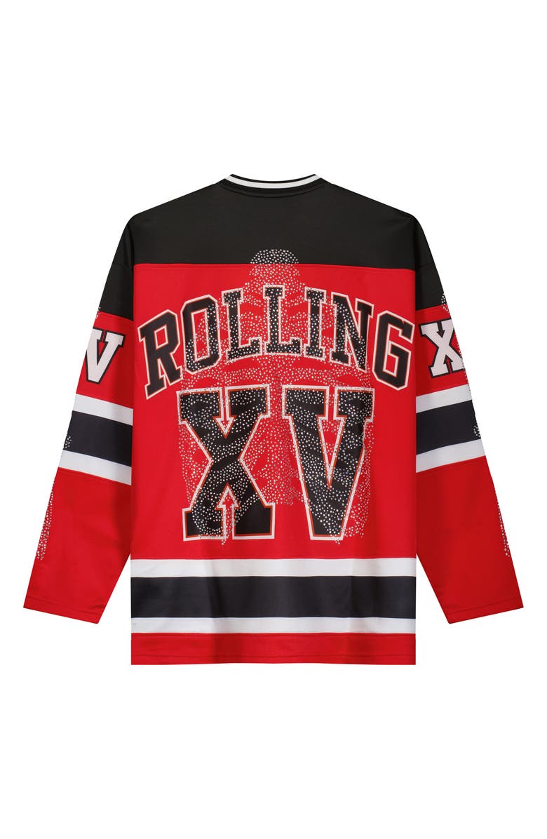Rolling Loud Bones Hockey Jersey, Alternate, color, Red