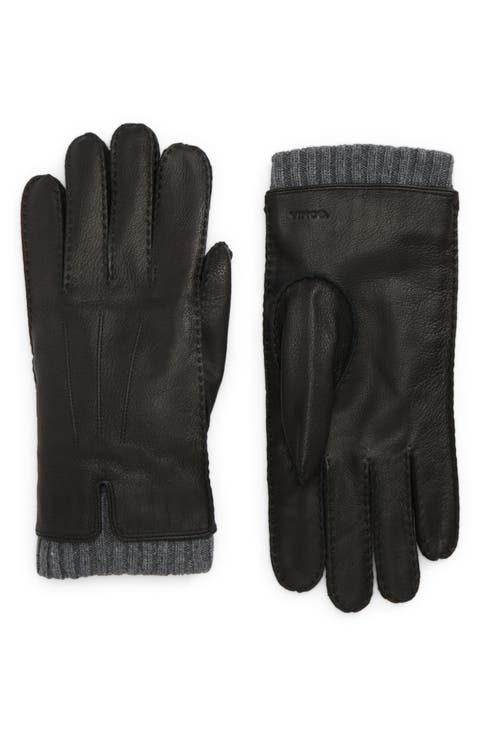 Hand Sewn Cashmere Lined Leather Gloves