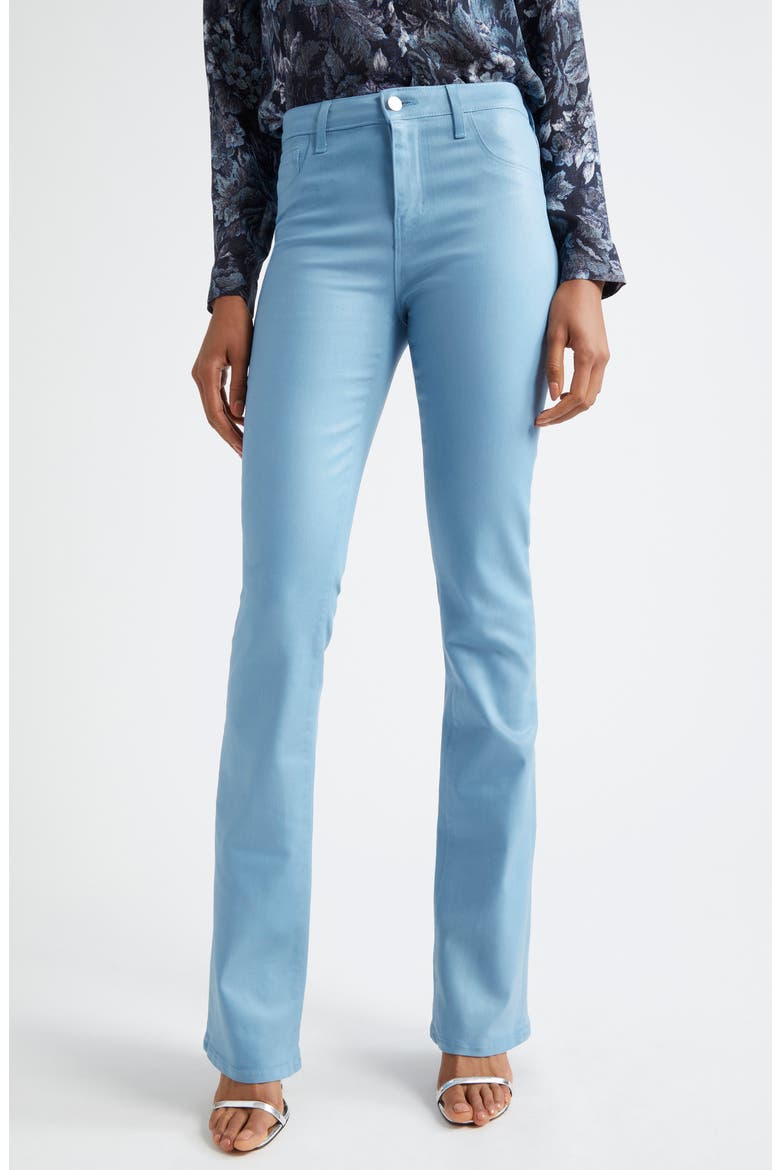 Selma High Waist Baby Boot Jeans, Main, color, BLUE MIST