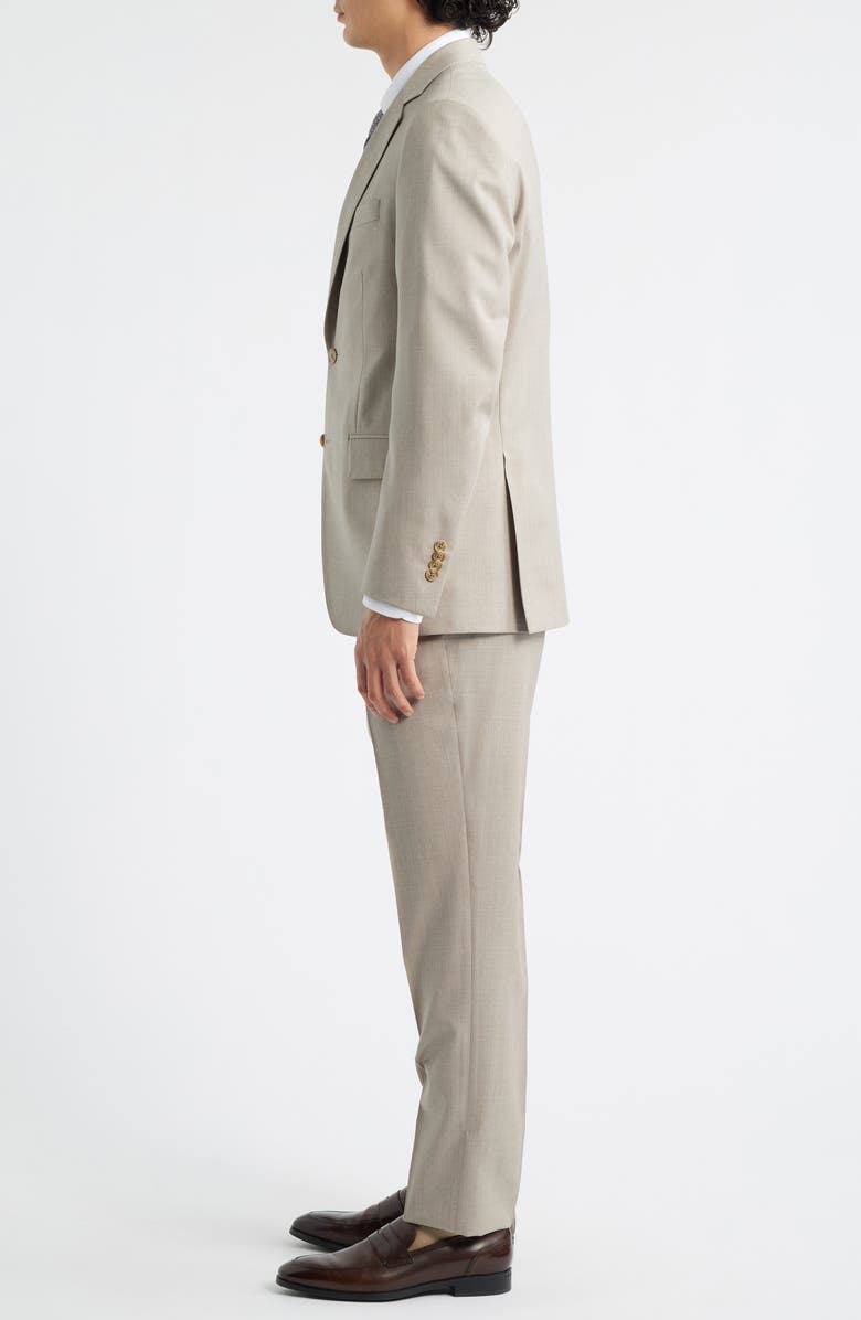 Peter Millar Flynn Classic Fit Tan Wool Suit, Alternate, color, Tan