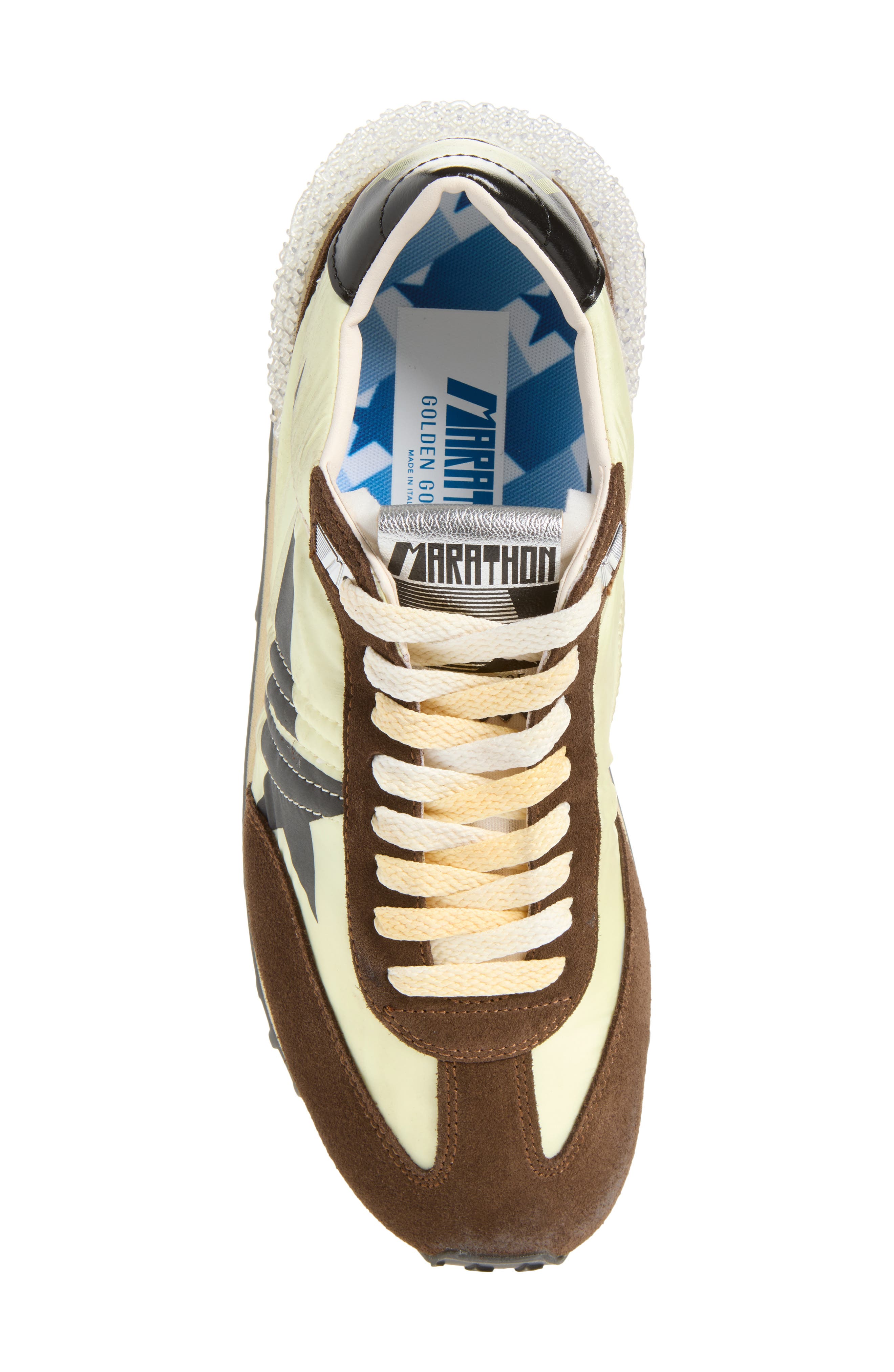 Spur Running Marathon Sneaker, Alternate, color, LIME YELLOW/ BROWN/ BLACK