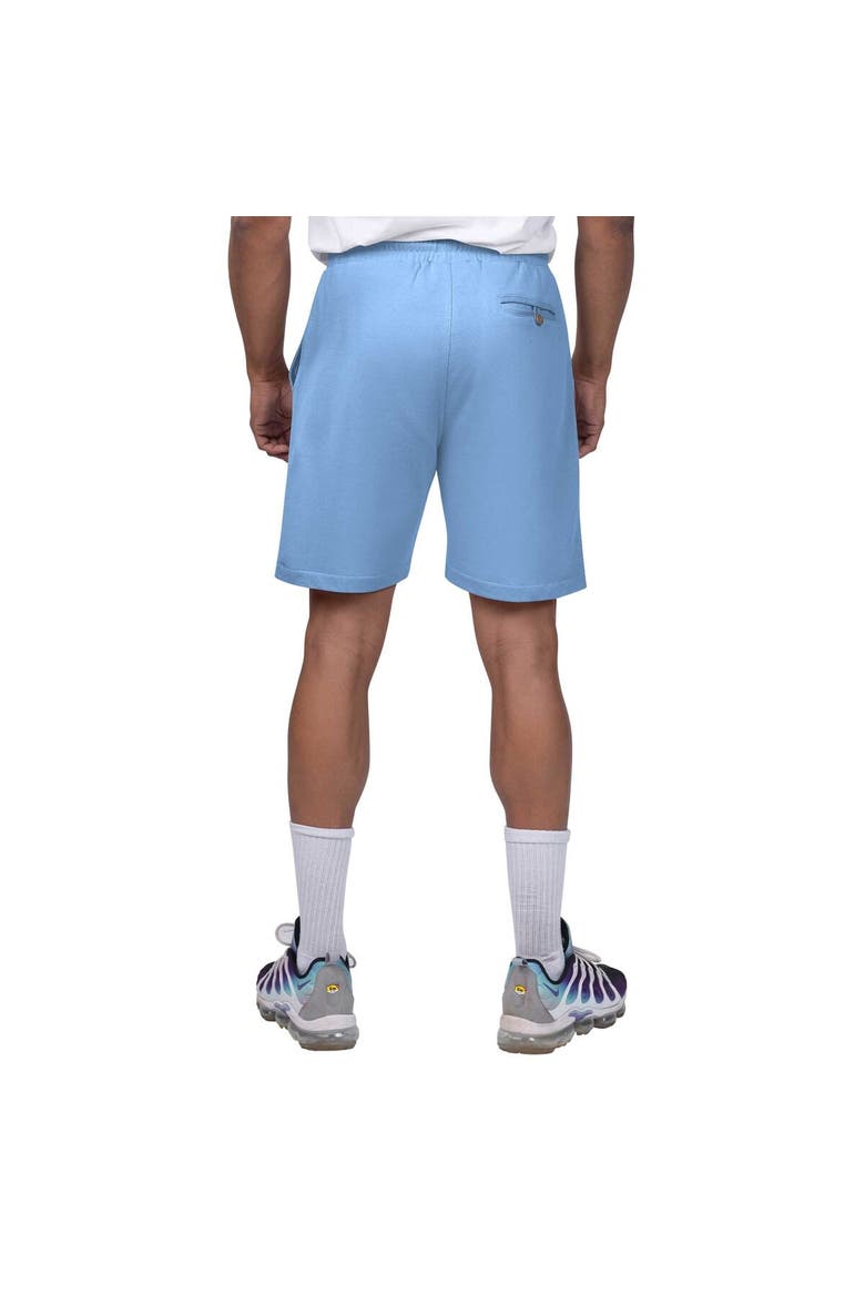 Men's Margaritaville Light Blue New York Yankees Peached French Terry Shorts, Alternate, color, Light Blue