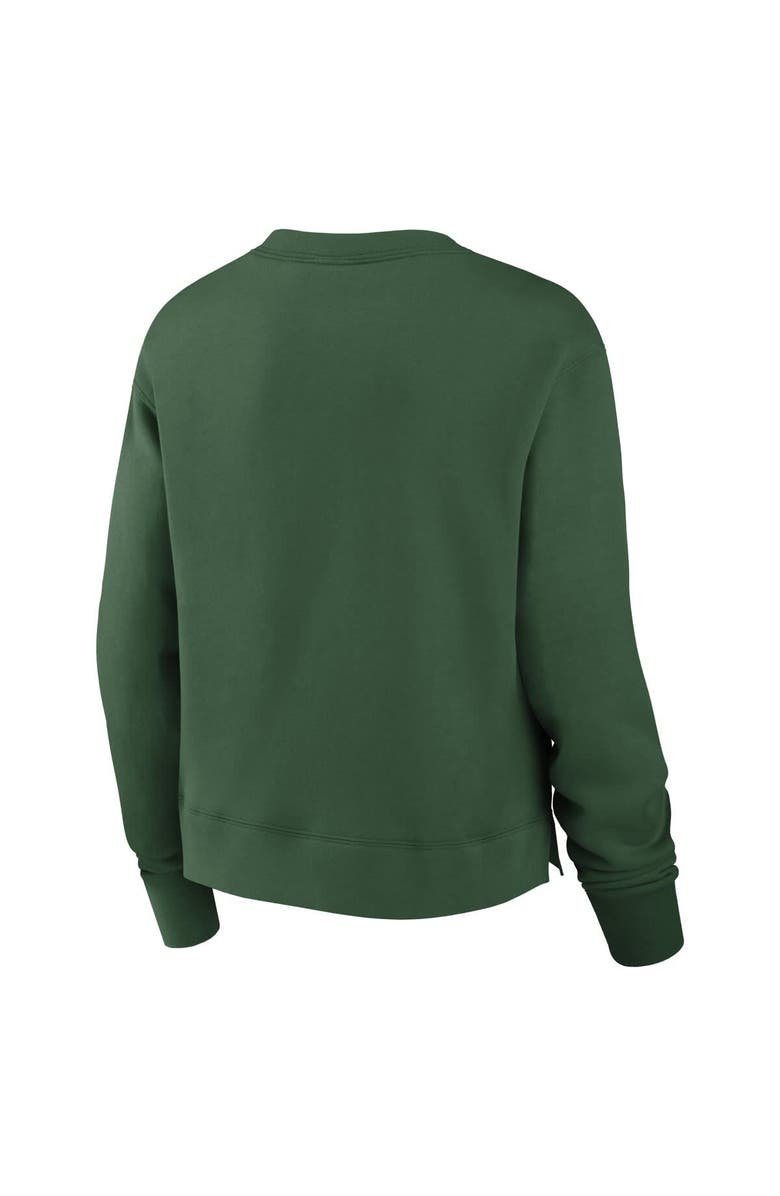 Nike Women's Nike Green New York Jets High Hip Fleece Pullover Sweatshirt, Alternate, color, Green