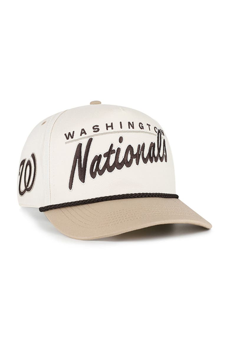 Men's '47  Natural/Tan Washington Nationals Neutral Terrain Hitch Rope Adjustable Hat, Main, color, Natural