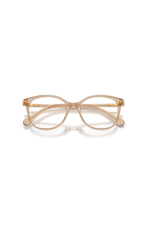 Swarovski 51mm Square Optical Glasses In Brown