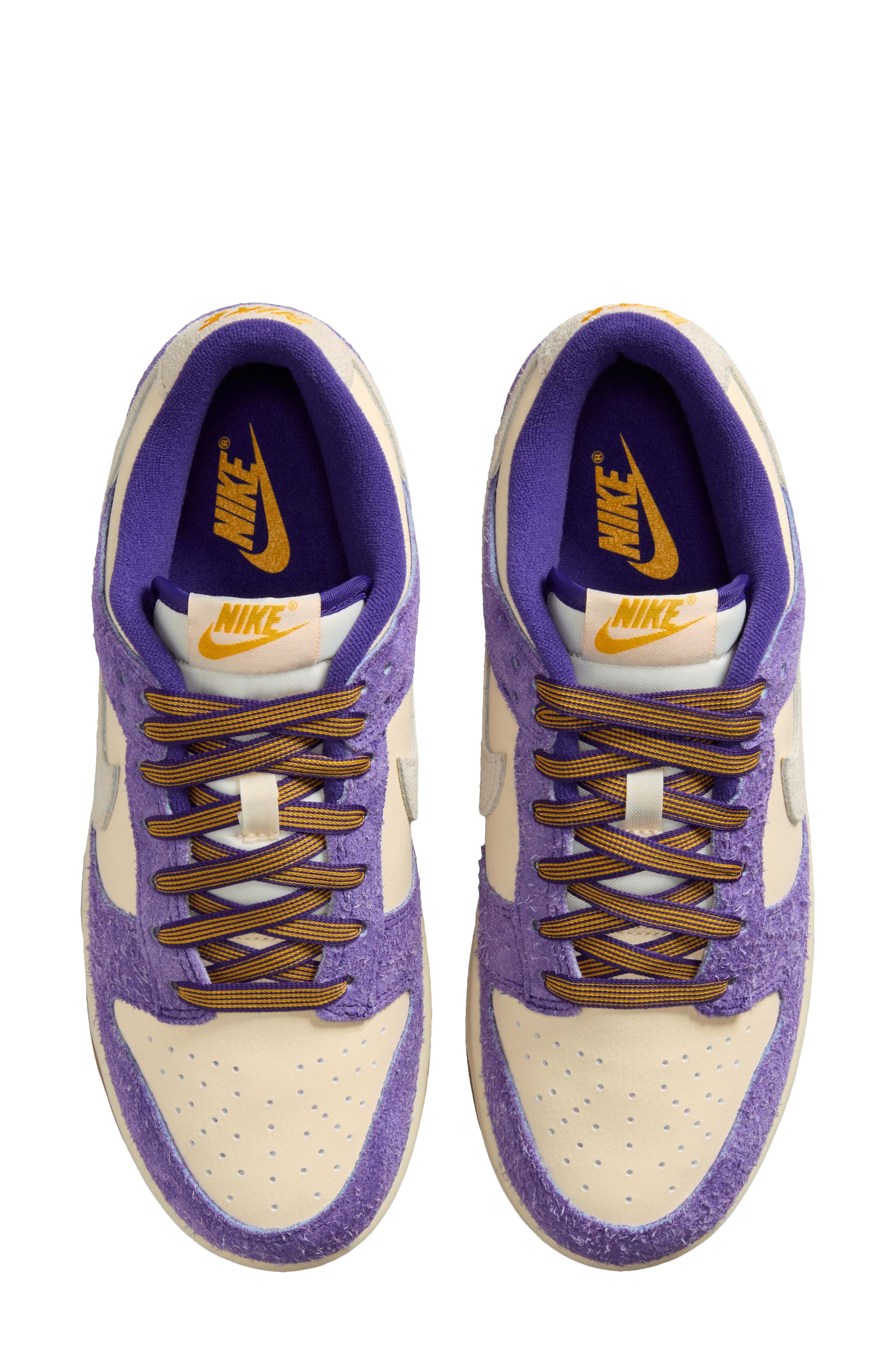Dunk Low Basketball Sneaker, Alternate, color, COURT PURPLE/ COCONUT