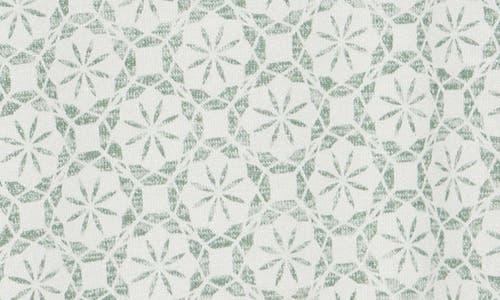 Bobeau Print Puff Sleeve T-shirt In Ivory/basil