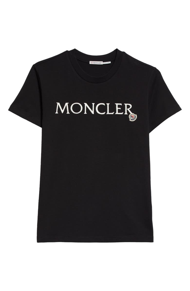 Moncler Logo Embroidered T-Shirt, Alternate, color, 