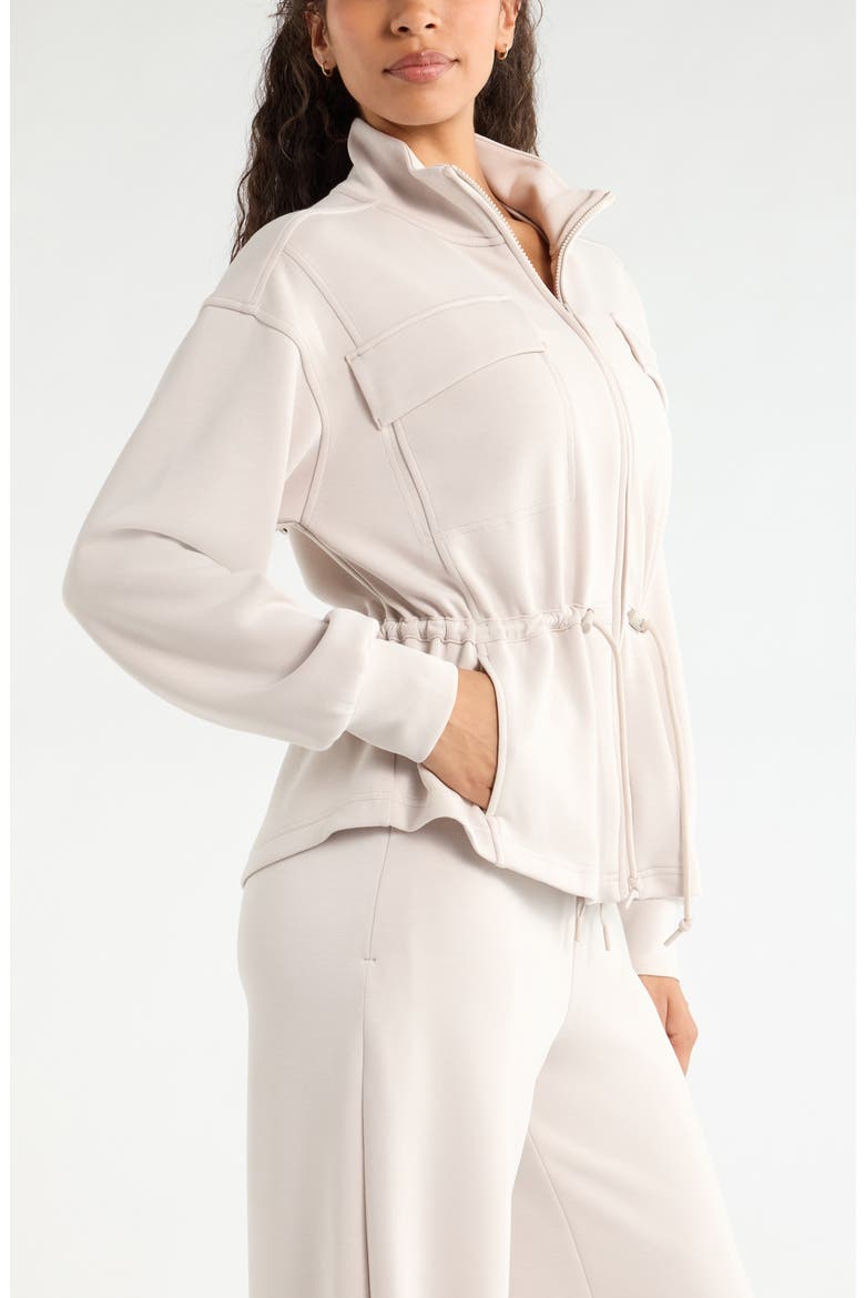 Soft Luxe Utility Jacket, Alternate, color, GREY PEBBLE