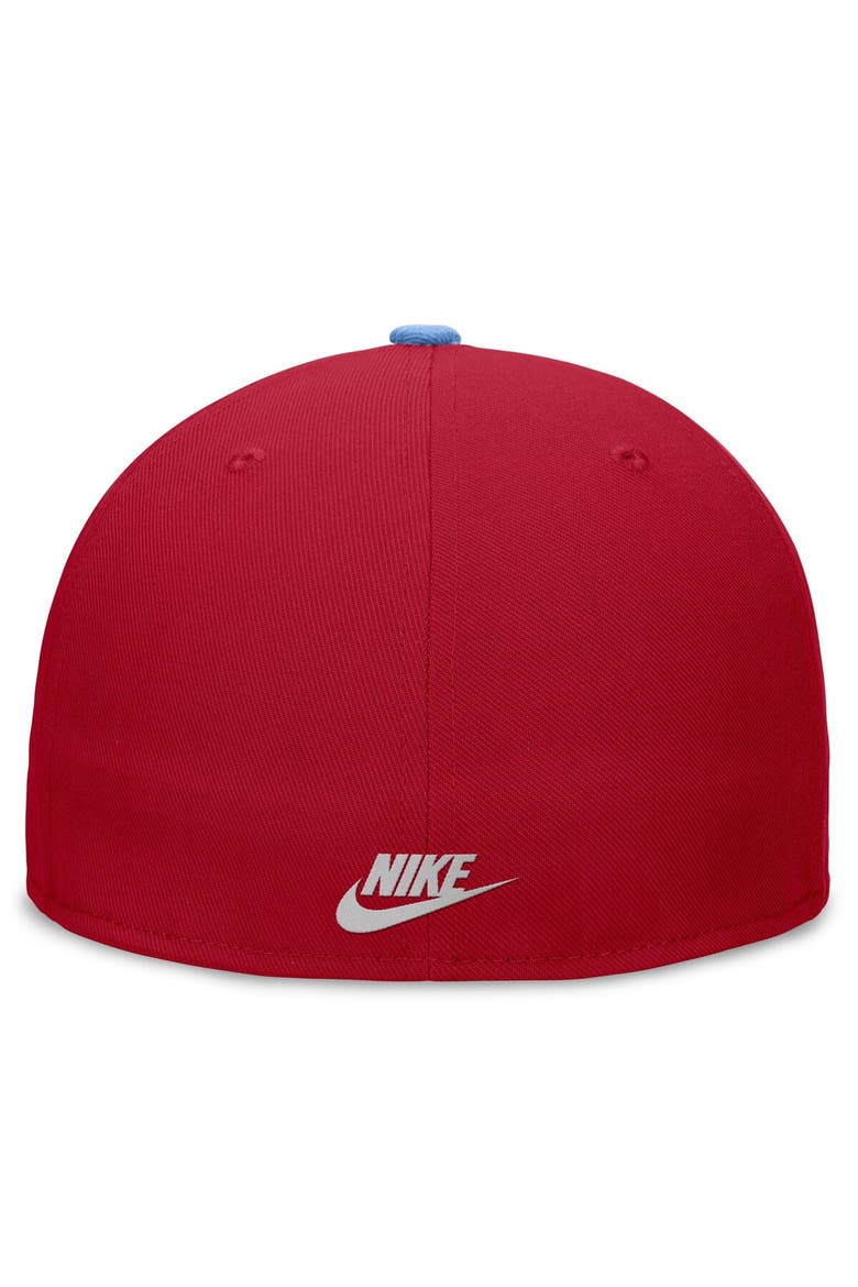 Men's Nike Red/Light Blue St. Louis Cardinals Rewind Cooperstown True Performance Fitted Hat, Alternate, color, Red