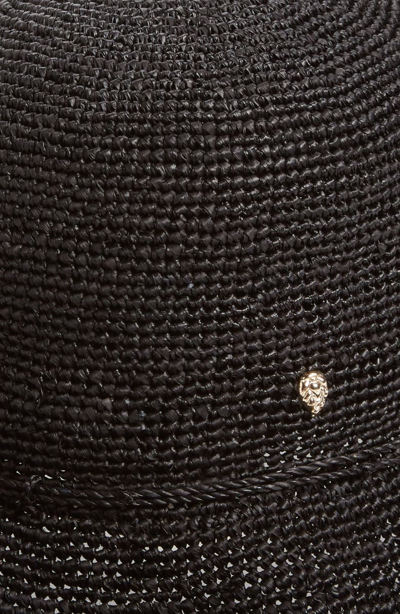 Helen Kaminski Provence 10 Packable Raffia Hat, Alternate, color, Charcoal