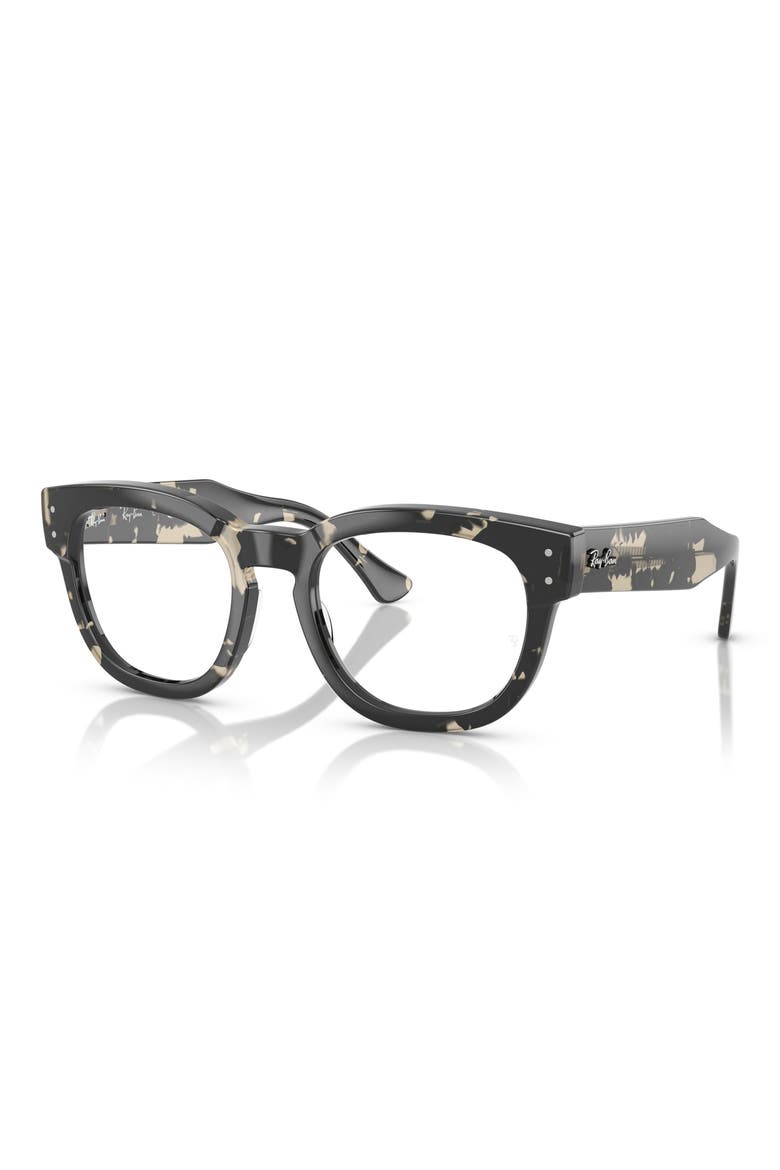50mm Small Square Optical Glasses, Alternate, color, GREY HAVANA