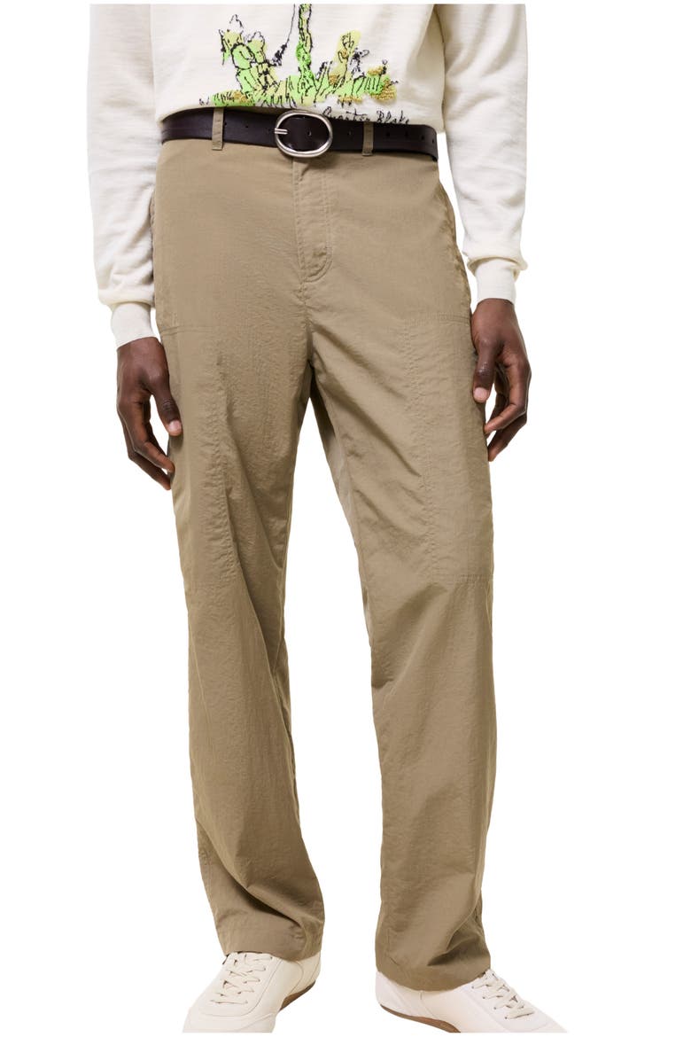 Nylon Cargo Trousers, Main, color, Finch brown
