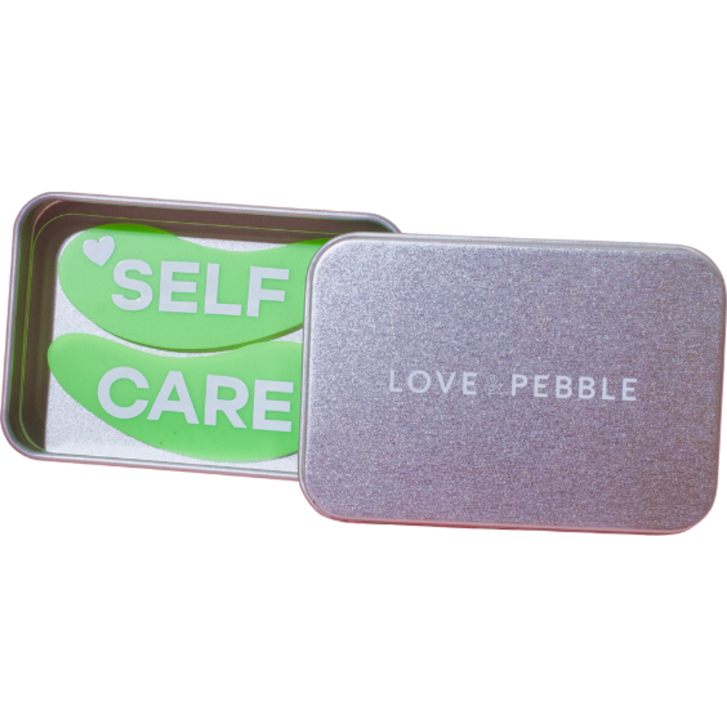Love And Pebble Reusable Silicone Eye Mask In Light Green