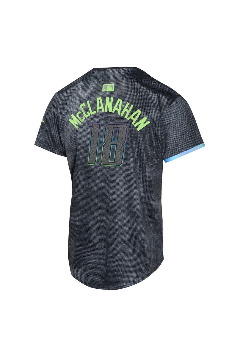 Nike Youth Nike Shane McClanahan Charcoal Tampa Bay Rays 2024 City Connect Limited Player Jersey, Alternate, color, Charcoal