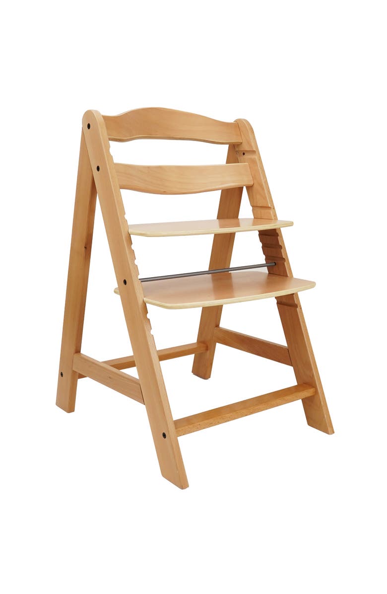 509 Crew 509 Sky Kids Wooden Chair W/ Adjustable Seat & Footrest, Natural, Main, color, 