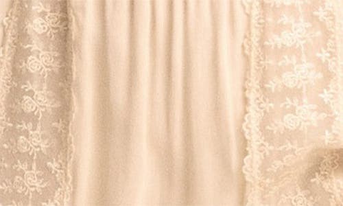Reformation Maevie Lace Inset Tiered Skirt In Cream