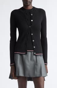 Thom Browne Crewneck Wool Cardigan