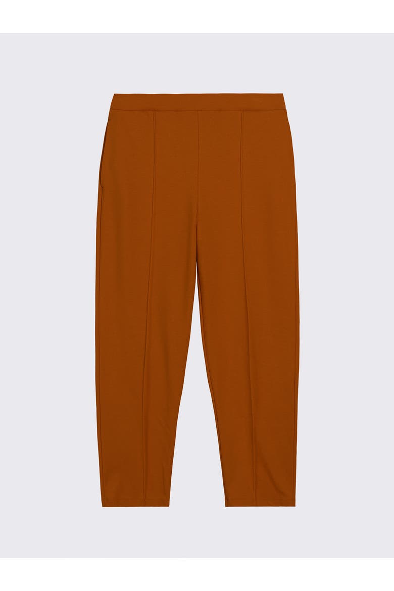 Tapered Ponte Tailored Trouser, Alternate, color, Dark Ginger