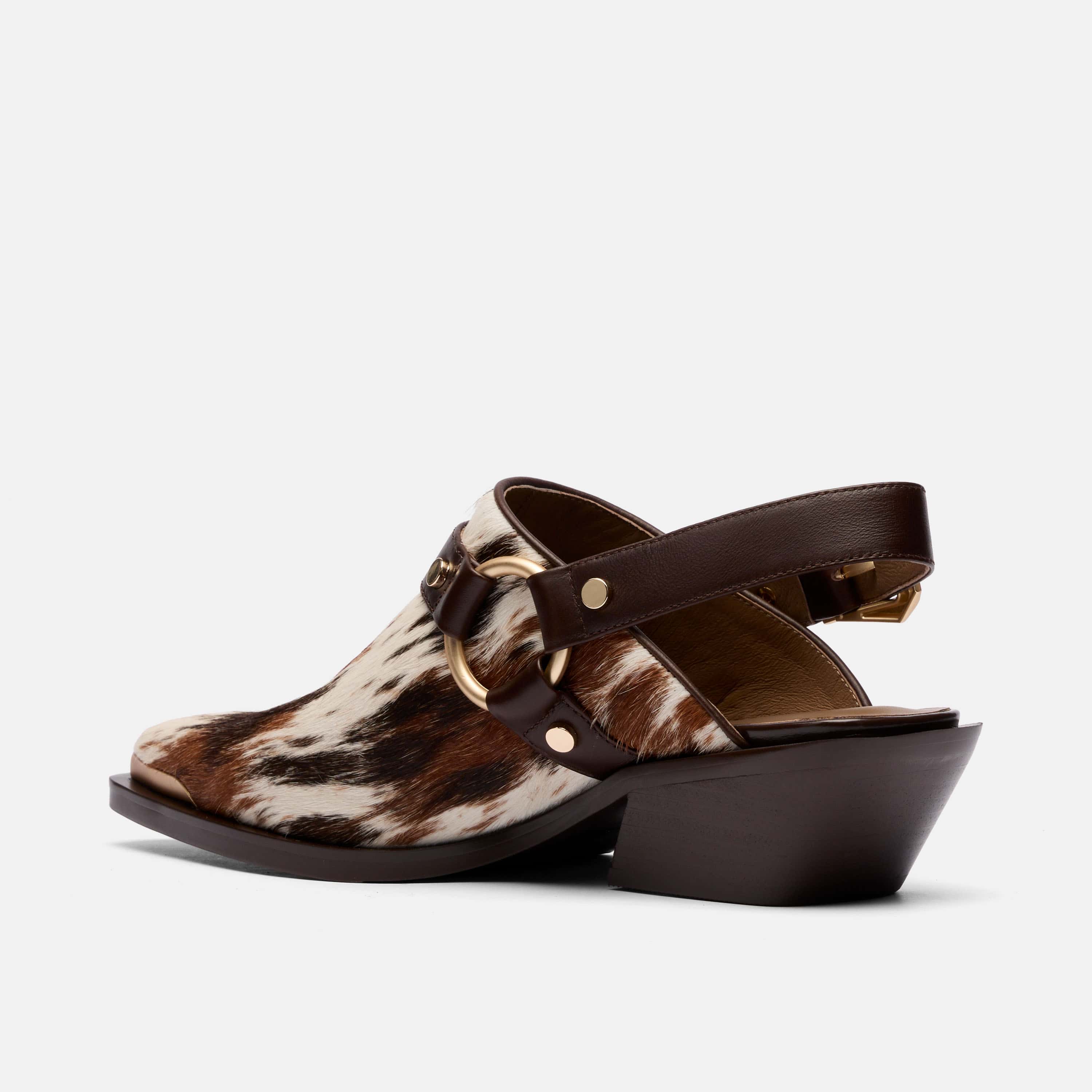 Frontier Western Slingback Sandal, Alternate, color, Dark Horse