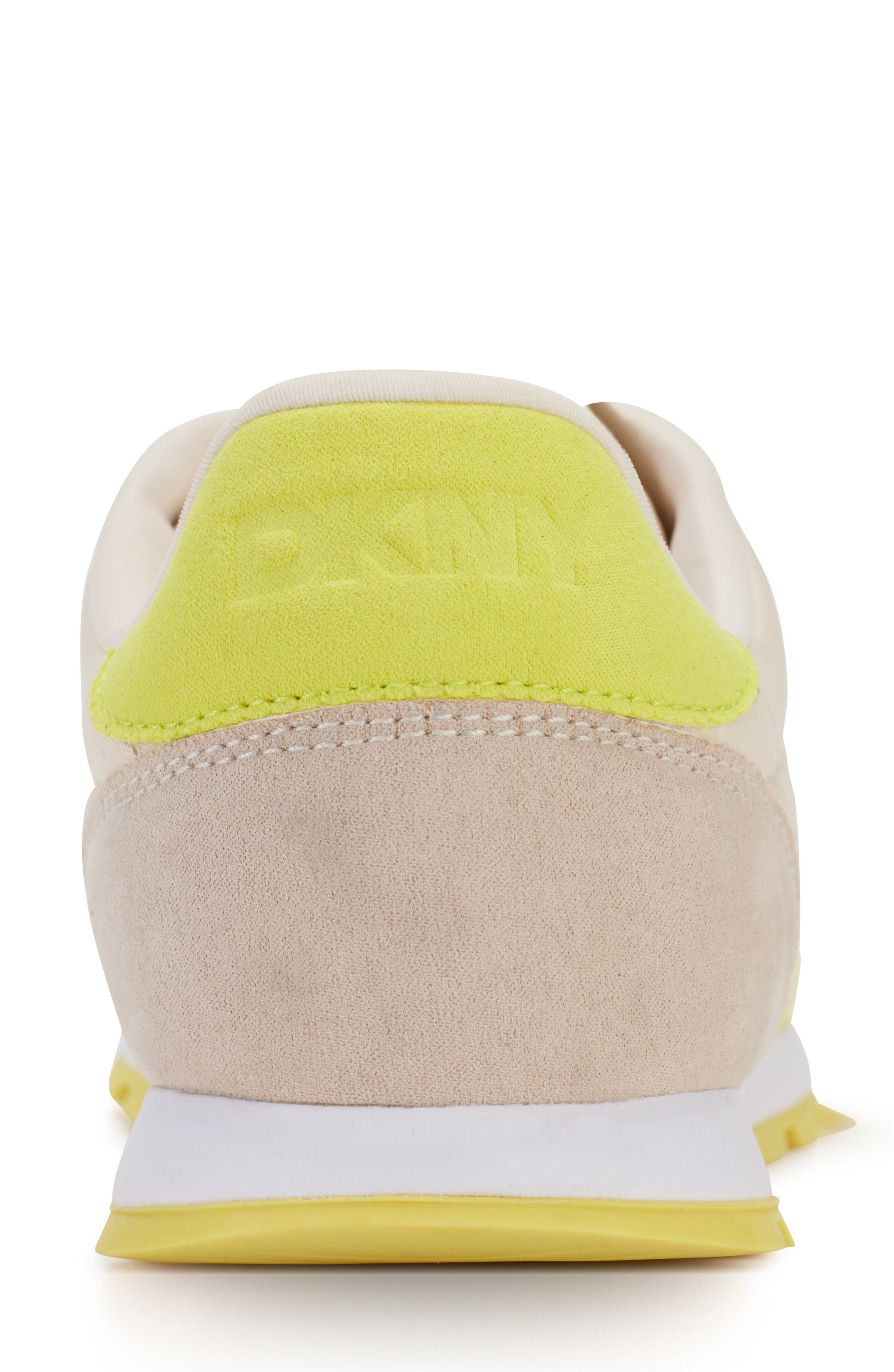 DKNY Forsythe Sneaker, Alternate, color, Bone/ Fluorescent Yellow