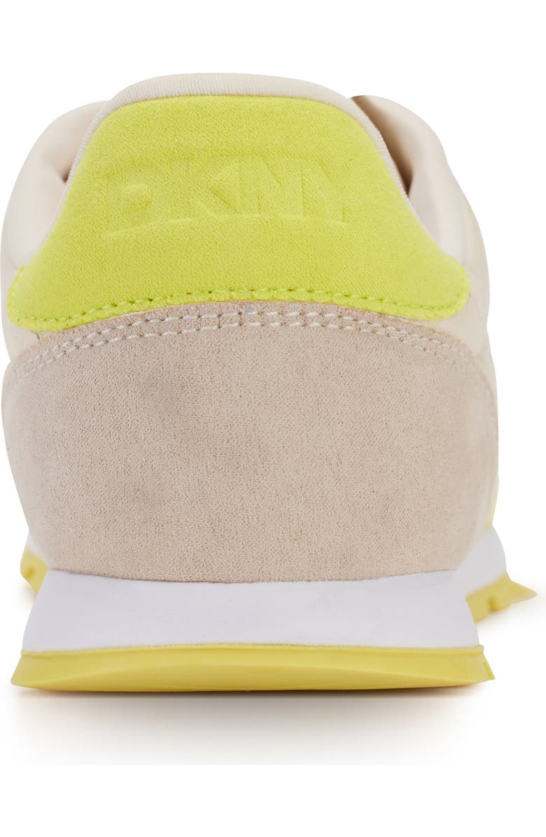 DKNY Forsythe Sneaker, Alternate, color, Bone/ Fluorescent Yellow