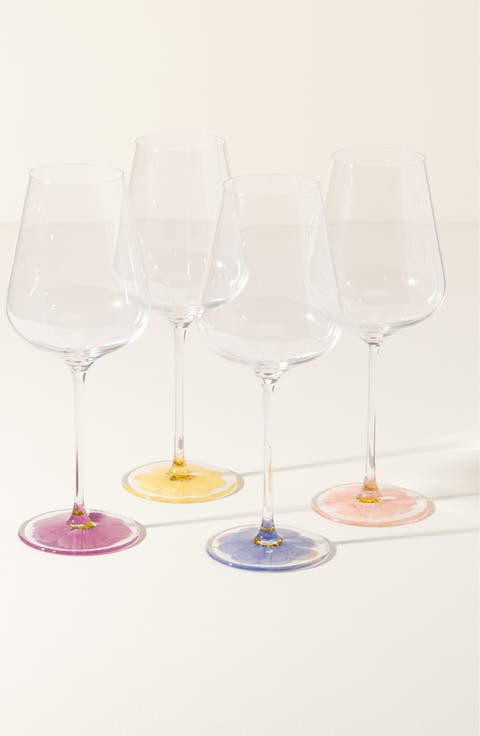 Forever Flower Wine Glasses - Set of 4 by Widgeteer, Inc.