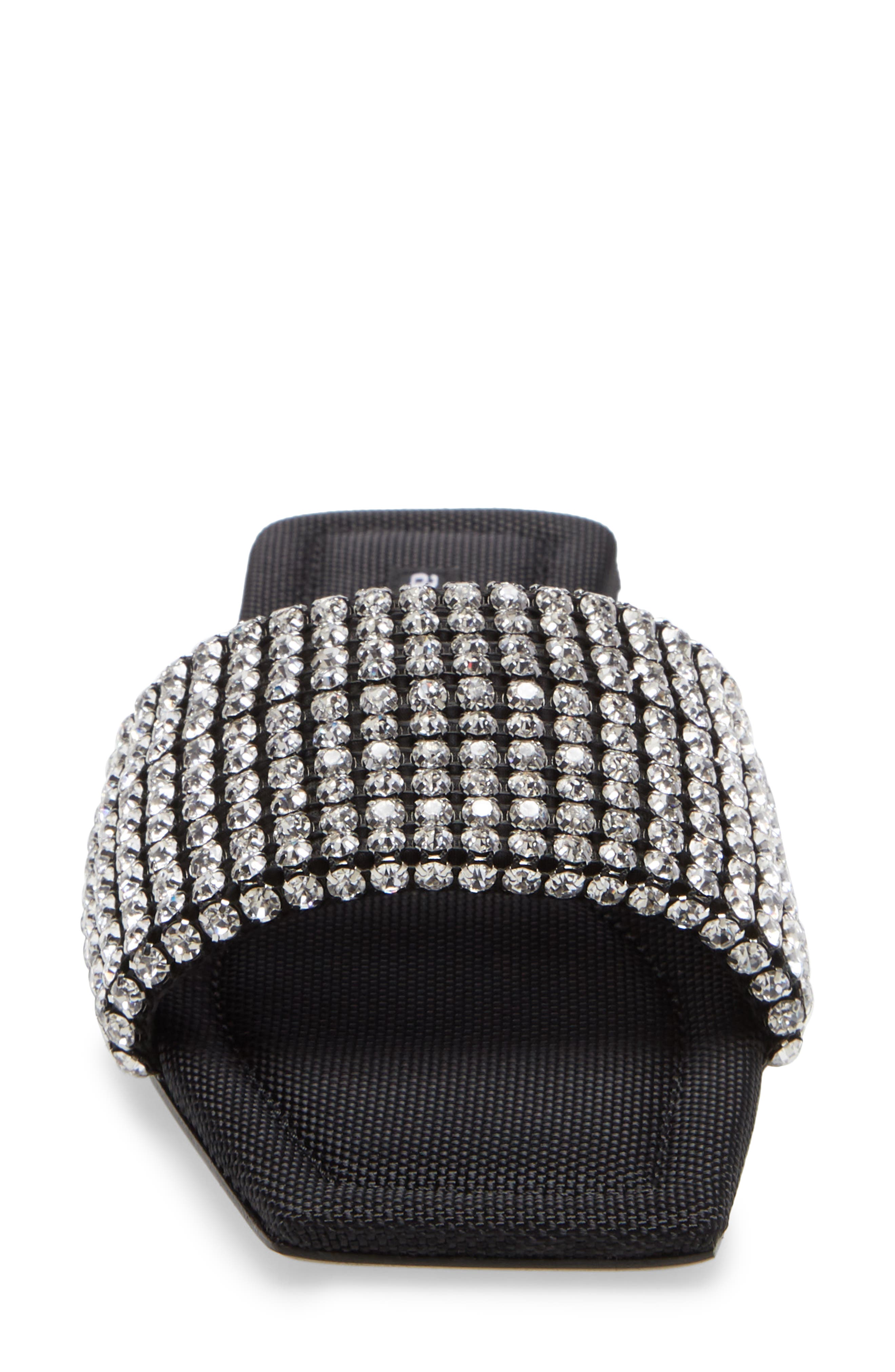 Alexander Wang Anya Crystal Slide Sandal, Alternate, color, 