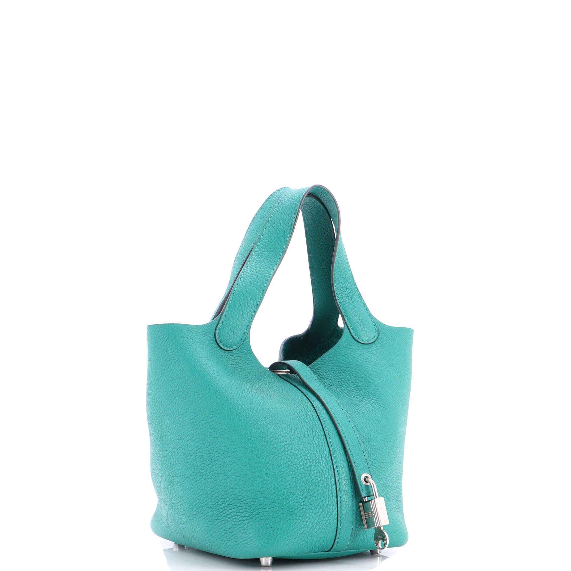 Pre-Owned Hermes Picotin Lock Bag Maurice PM, Alternate, color, Vert Jade