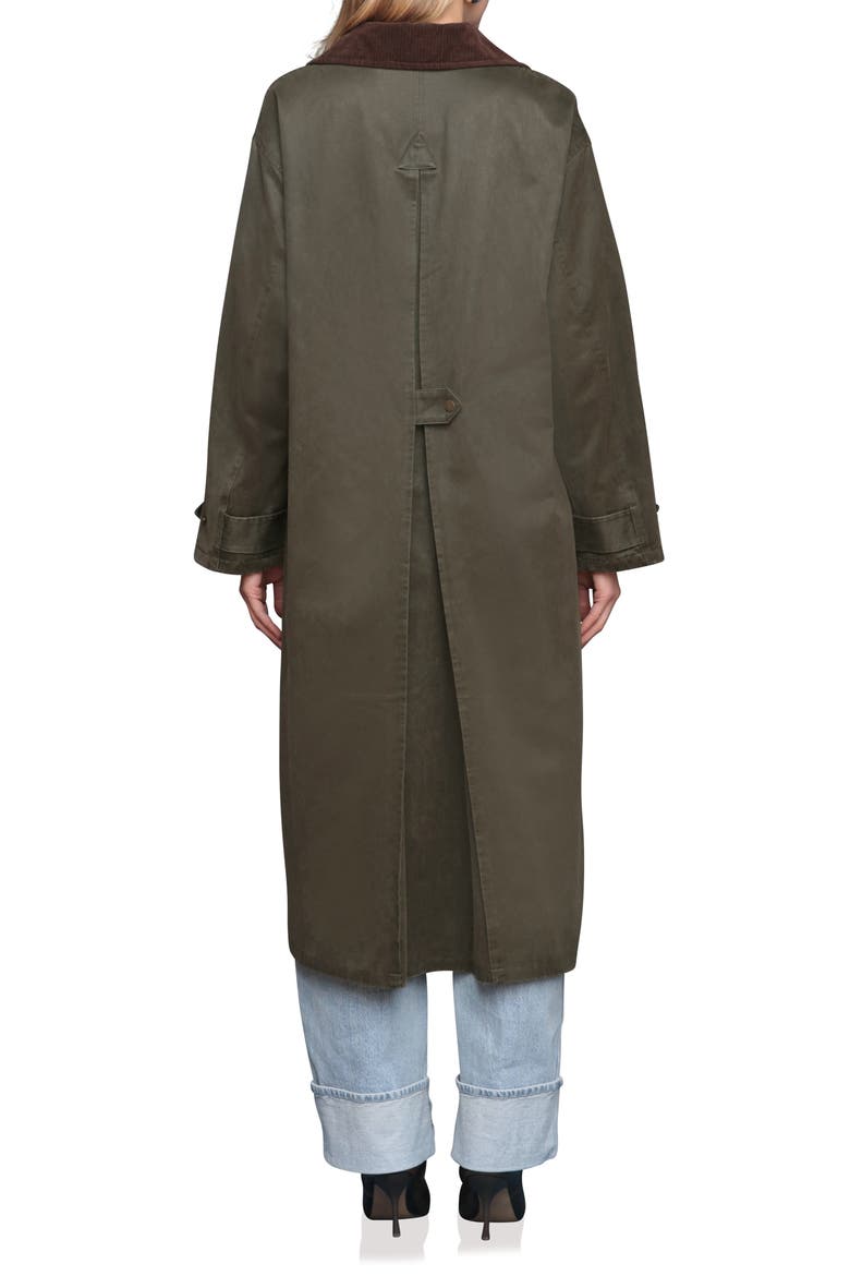 Contrast Collar Barn Coat, Alternate, color, ARMY