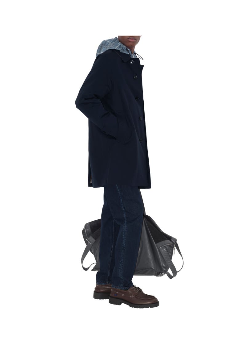 Short Camden Heritage Car Coat, Alternate, color, Coal blue